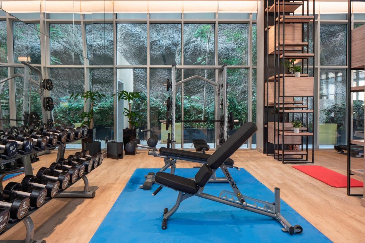 Citadines Abha Aparthotel Exterior foto The gym at the hotel
